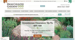 Desktop Screenshot of highcountrygardens.com